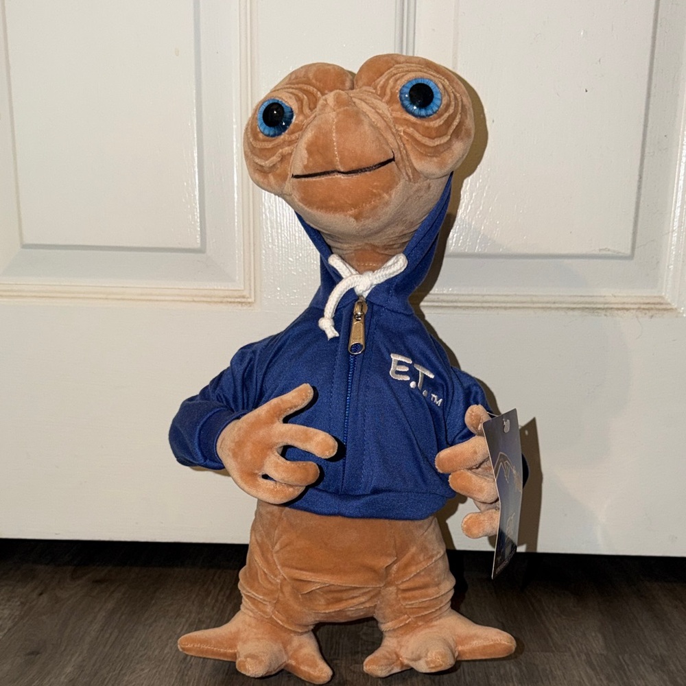 E.T. Plush Toy in Blue Hoodie Universal Studio Exclusive